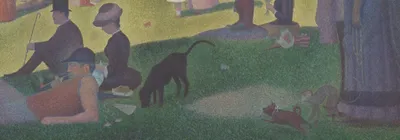 A Sunday on La Grande Jatte — 1884 — bottom detail