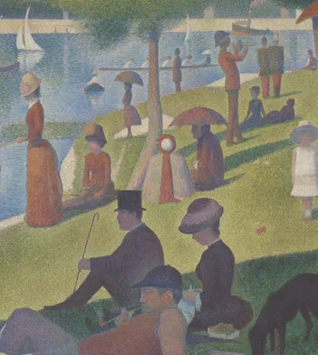 A Sunday on La Grande Jatte — 1884 — left detail