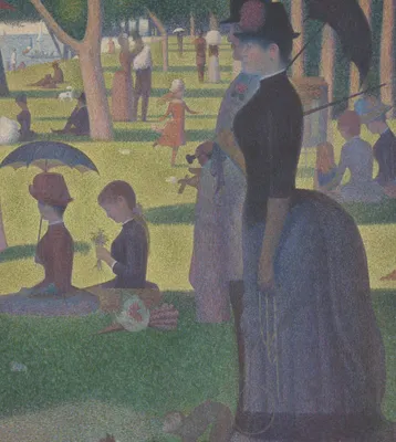 A Sunday on La Grande Jatte — 1884 — right detail