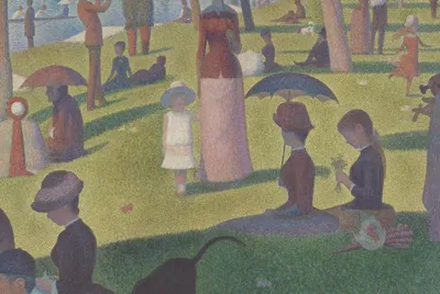 A Sunday on La Grande Jatte — 1884 — center crop