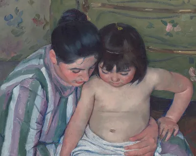 The Child's Bath — top detail
