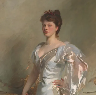 Mrs. George Swinton (Elizabeth Ebsworth) — top detail