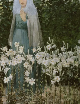 The Annunciation — right detail