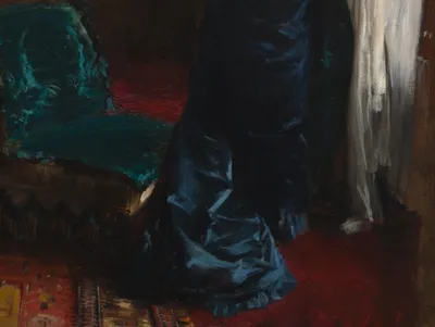Madame Paul Escudier (Louise Lefevre) — bottom detail