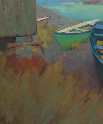 Boats at Rest — left detail