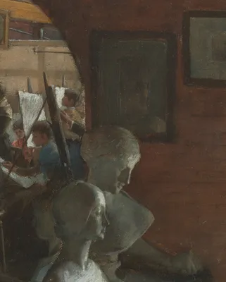 An Alcove in the Art Students' League — right detail