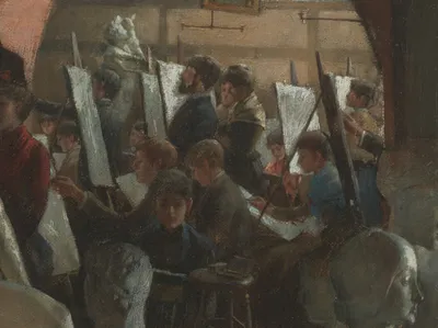 An Alcove in the Art Students' League — center crop