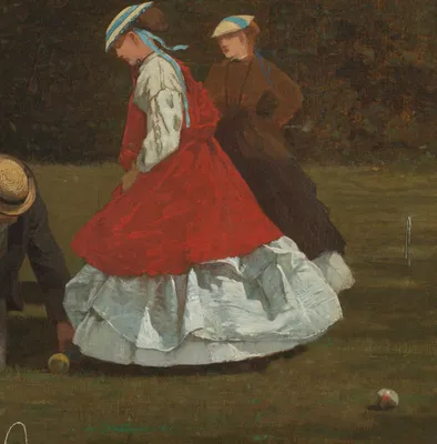 Croquet Scene — right detail