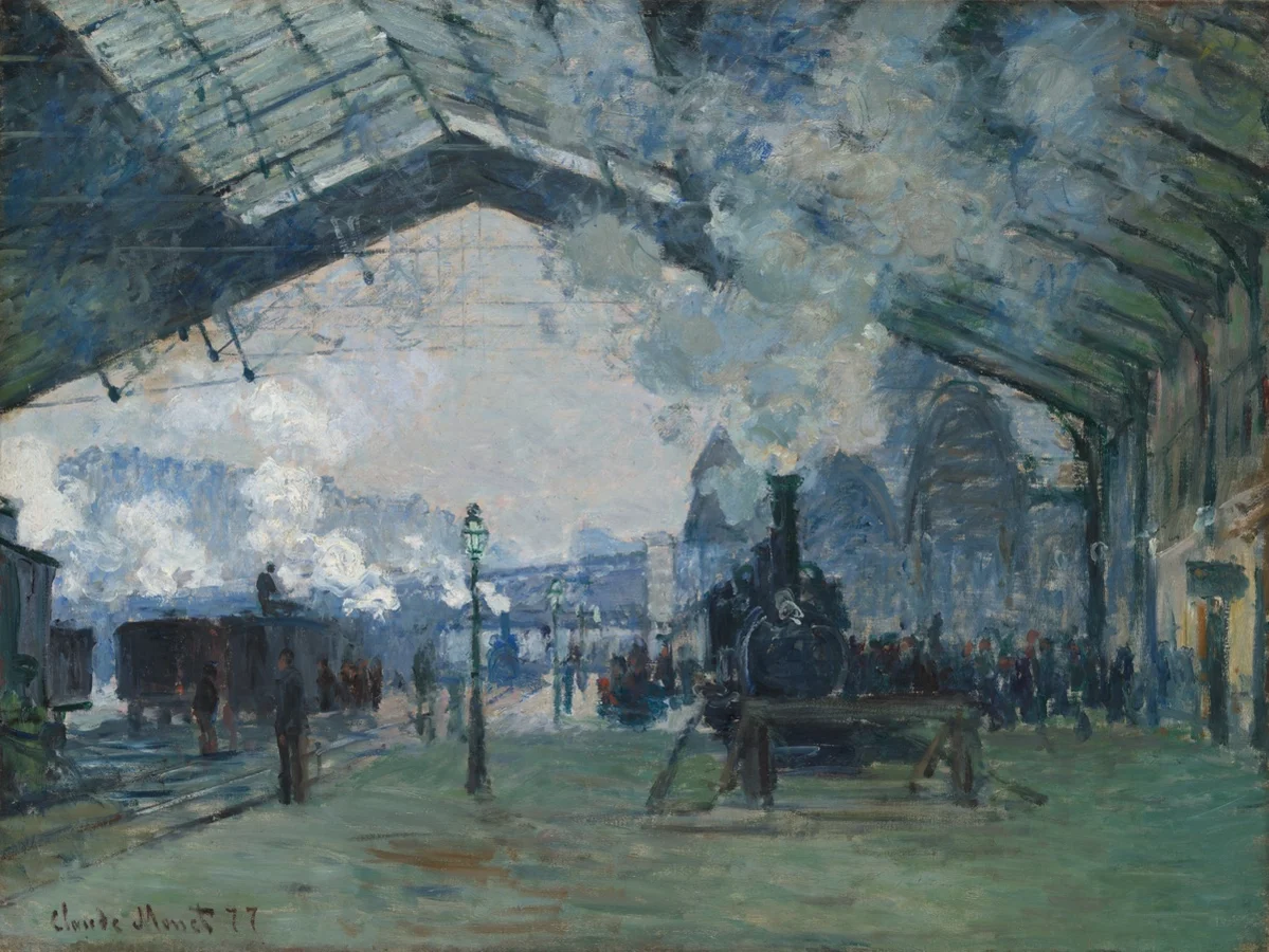 Arrival of the Normandy Train, Gare Saint-Lazare — full