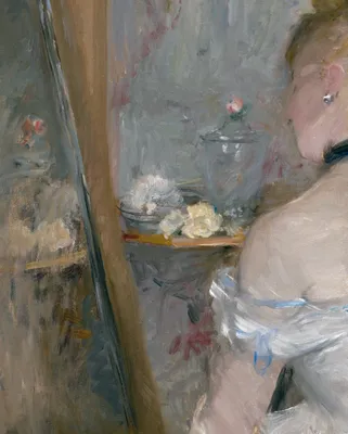 Woman at Her Toilette — left detail
