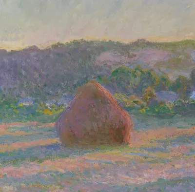 Stacks of Wheat (End of Summer) — left detail