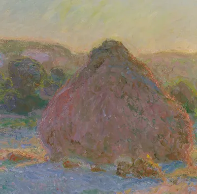 Stacks of Wheat (End of Summer) — right detail