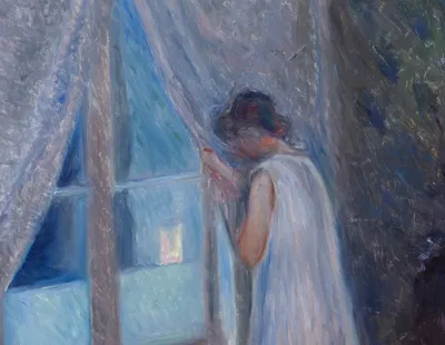 The Girl by the Window — top detail