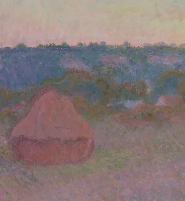Stacks of Wheat (End of Day, Autumn) — left detail