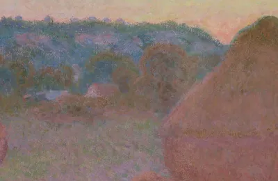 Stacks of Wheat (End of Day, Autumn) — center crop
