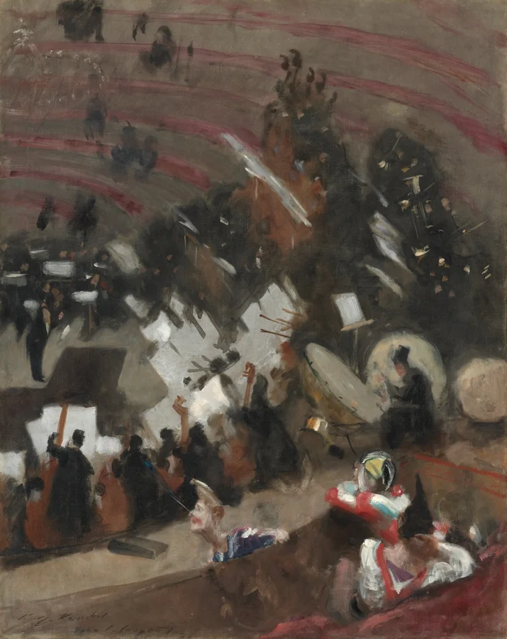 Rehearsal of the Pasdeloup Orchestra at the Cirque d'Hiver — full