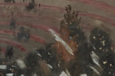 Rehearsal of the Pasdeloup Orchestra at the Cirque d'Hiver — top detail