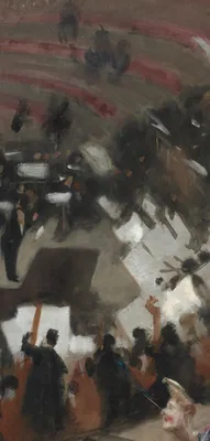 Rehearsal of the Pasdeloup Orchestra at the Cirque d'Hiver — left detail