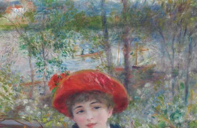 Two Sisters (On the Terrace) — top detail