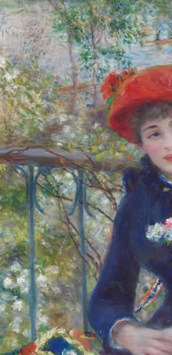 Two Sisters (On the Terrace) — left detail