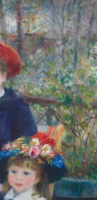 Two Sisters (On the Terrace) — right detail