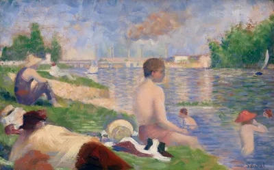 Final Study for "Bathers at Asnières" — full
