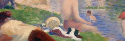 Final Study for "Bathers at Asnières" — bottom detail