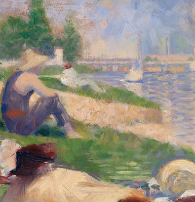 Final Study for "Bathers at Asnières" — left detail