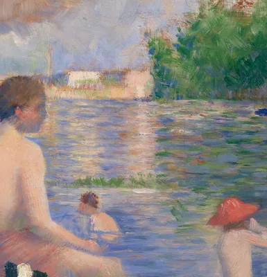 Final Study for "Bathers at Asnières" — right detail